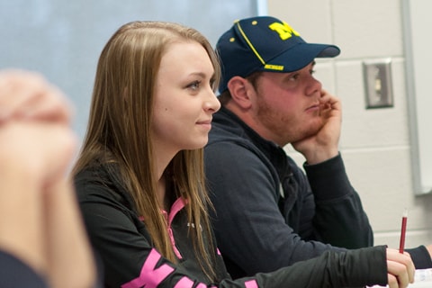 students in a classroom