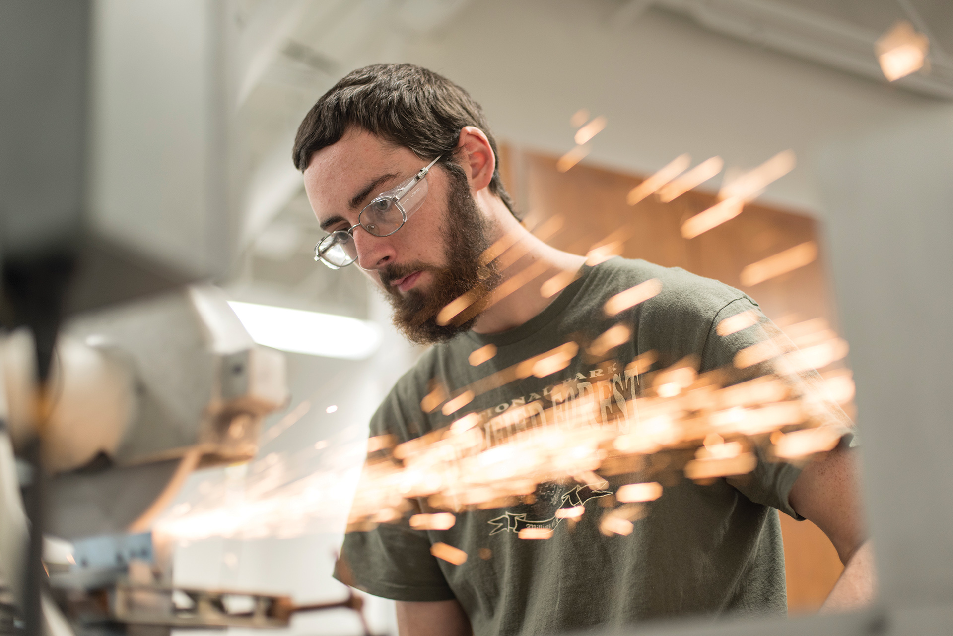 CNC student in Delta lab