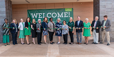 Board of Trustees at ribbon cutting