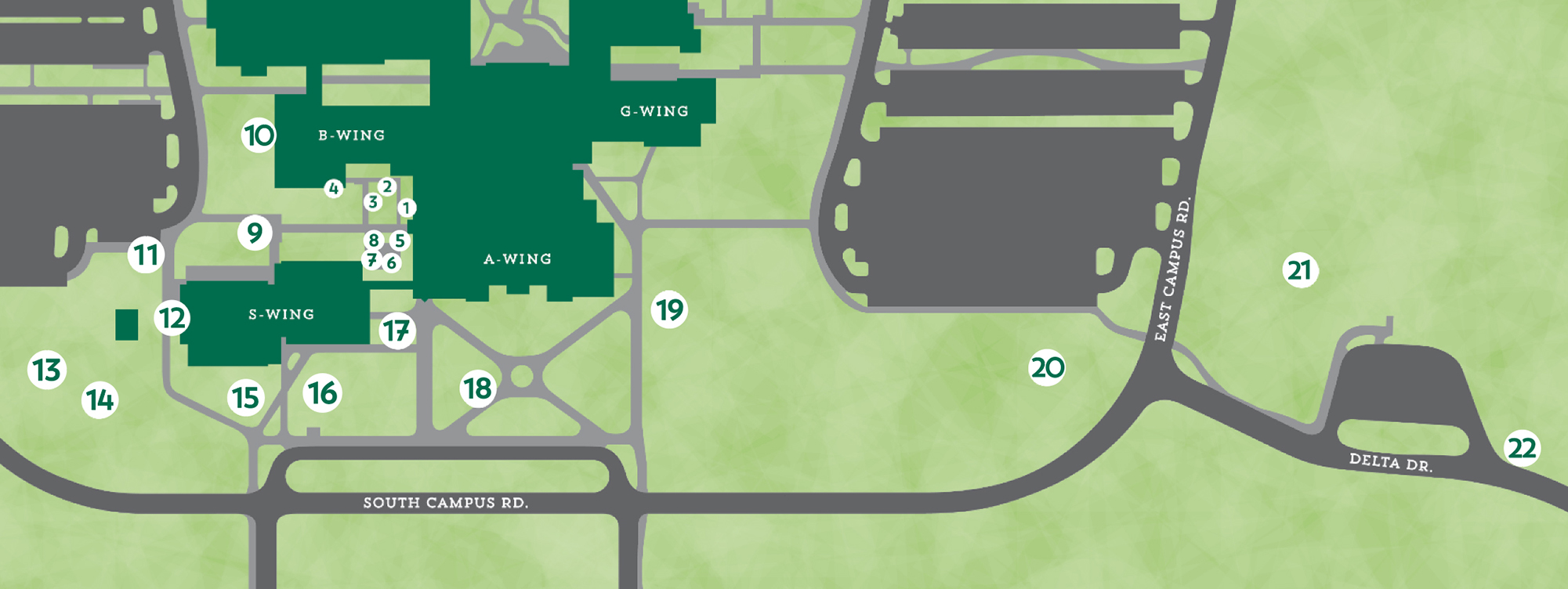 Delta College Campus Map